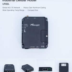 Milesight UR32L-L04EU-P – Industrieller Router mit 4G LTE IoT-Konnektivität