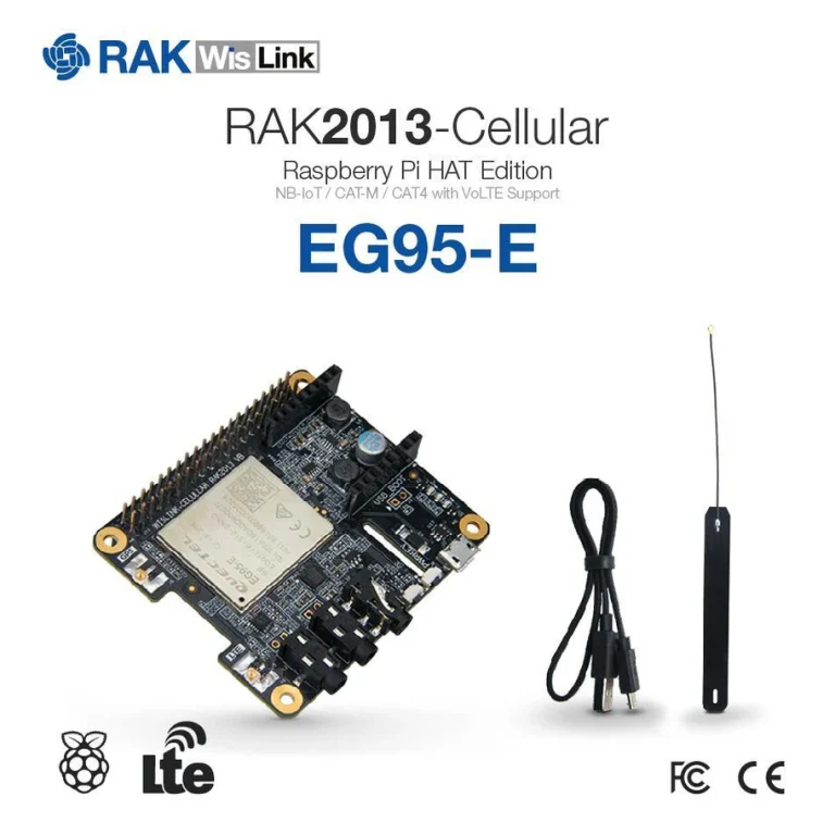 RAKwireless WisLink Cellular Pi Hat Quectel BG96/BG95-M3 RAK2013